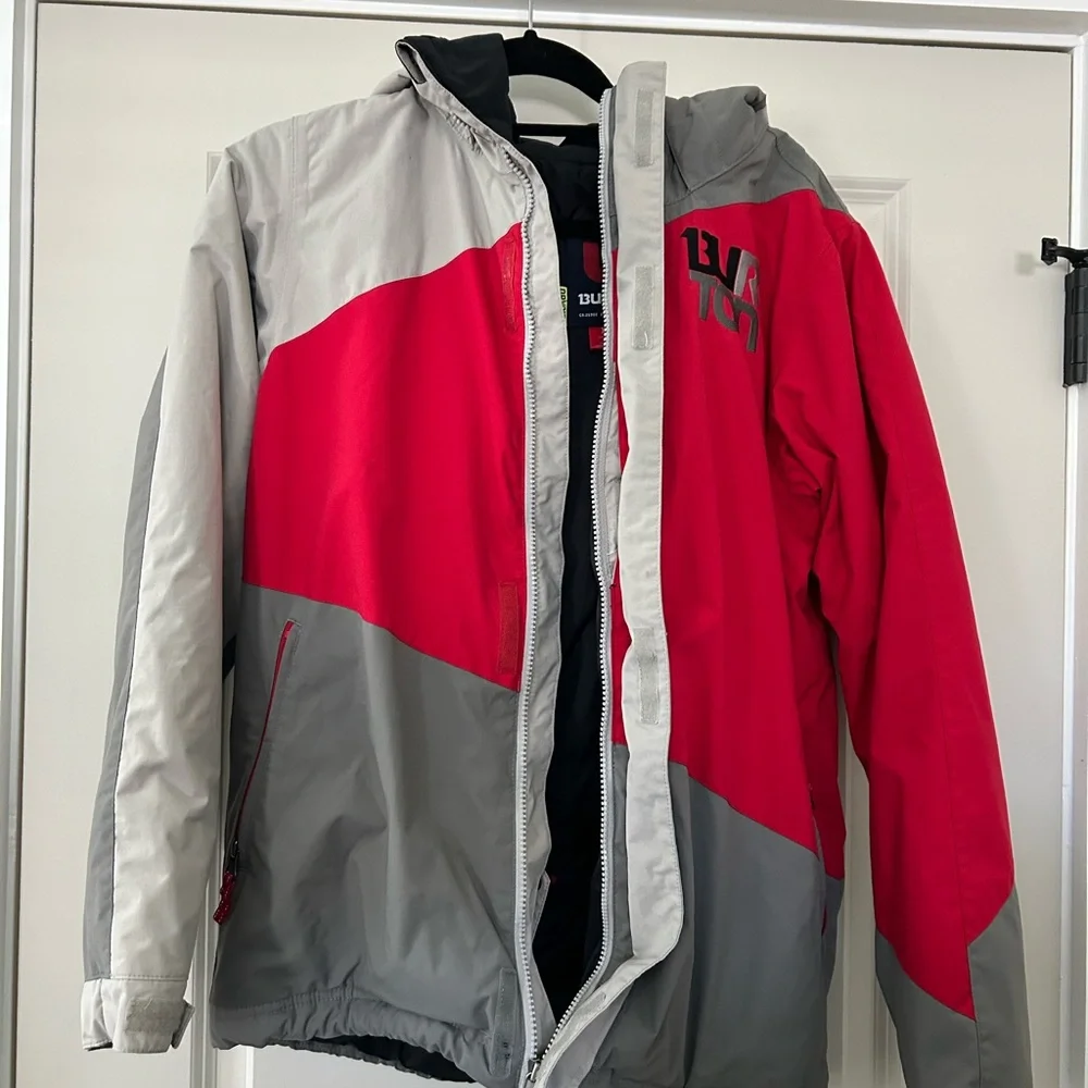 Burton Two-Tone Red and Gray Jacket